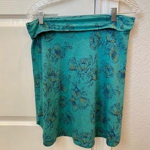 Toad & Co organic cotton fold-over skirt